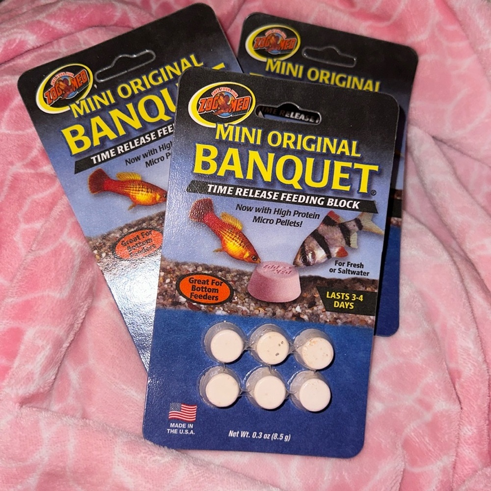 Zoo Med Laboratories AZMBB2 Mini Banquet‎ Block Feeders, Fish, 0.02 pounds
